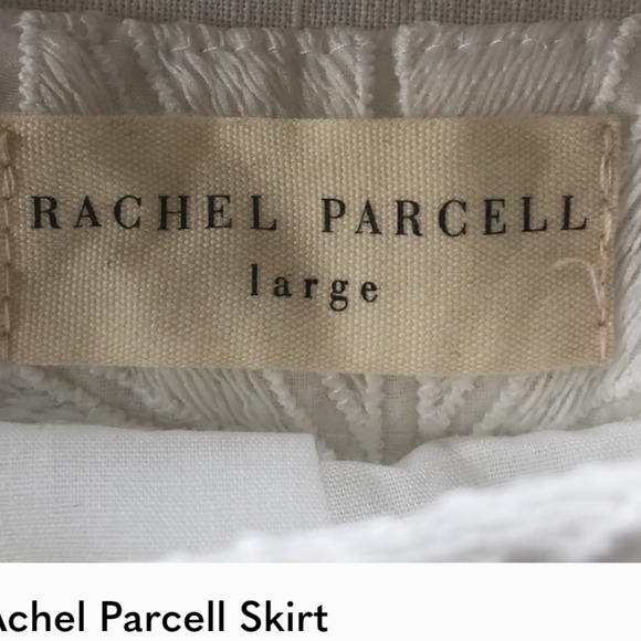 RACHEL Parcell  White A line Silhouette Skirt - Picture 6 of 15